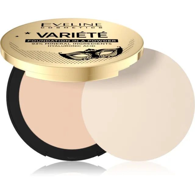 Eveline Cosmetics Variété Mineraalne kompaktpuuder aplikaatoriga varjund 01 Light 8 g