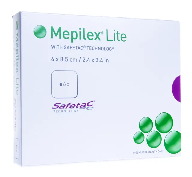 MEPILEX LITE SILIKOONHAAVAPADI STERIILNE 6X8,5CM N5