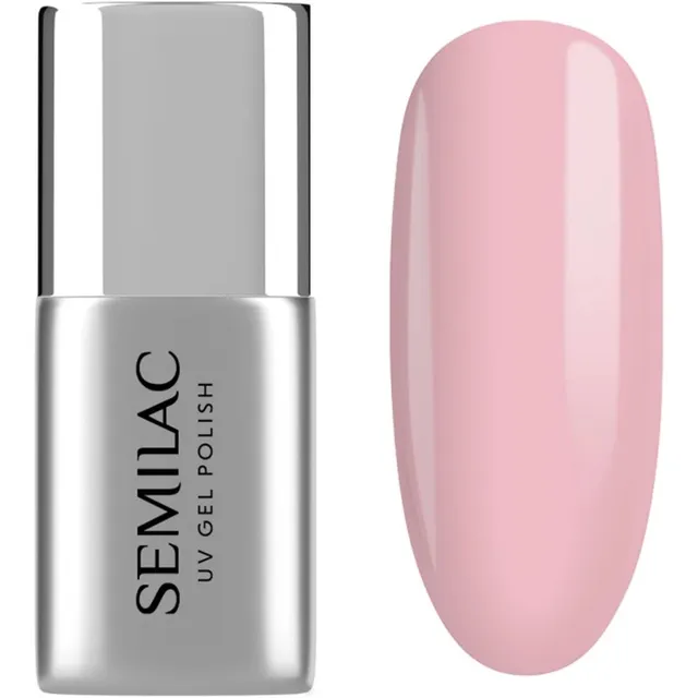 Semilac UV Gel Base Fiber Base Aluslakk geelküünte geelile varjund Pink Milk 7 ml