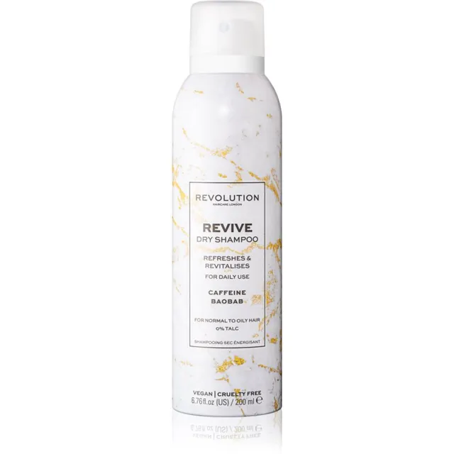 Revolution Haircare Dry Shampoo Revive Värskendav kuivšampoon kofeiiniga 200 ml
