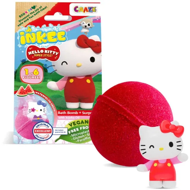 Craze INKEE Hello Kitty Kihisev vannipomm kujukesega 1 tk