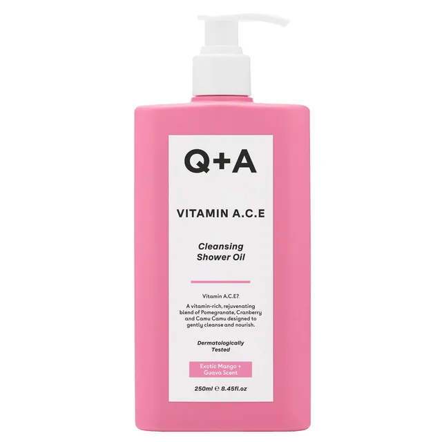 Q+A Vitamin A.C.E Cleansing Shower Oil 250ml