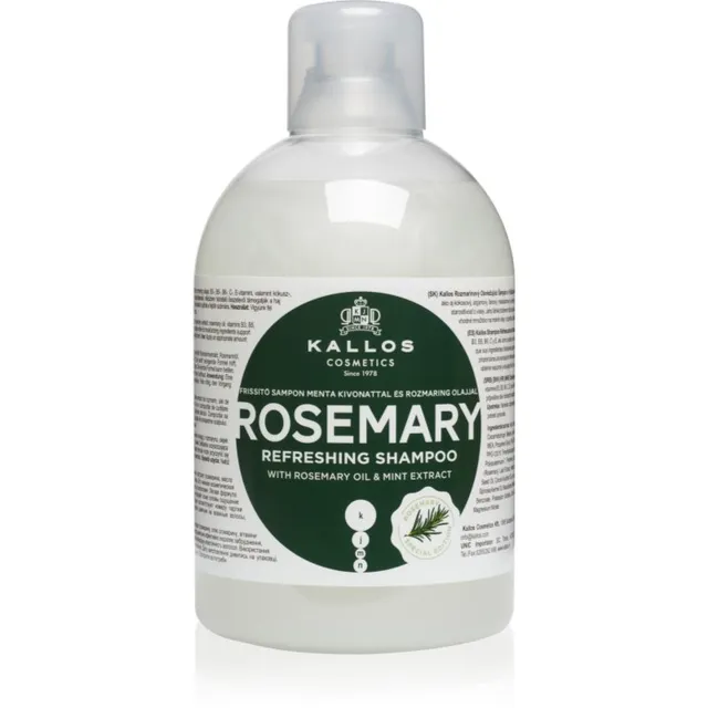 Kallos KJMN Professional Rosemary Puhastav šampoon 1000 ml