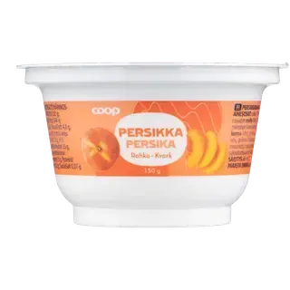 Coop virsiku kohupiimakreem, 150 g