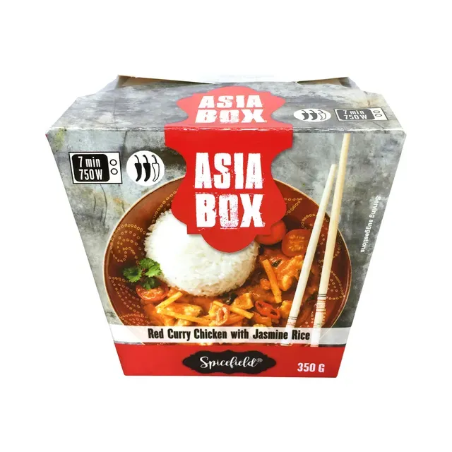 Asia Box Punase karri kana jasmiiniriisiga, SPICEFIELD, 350 g