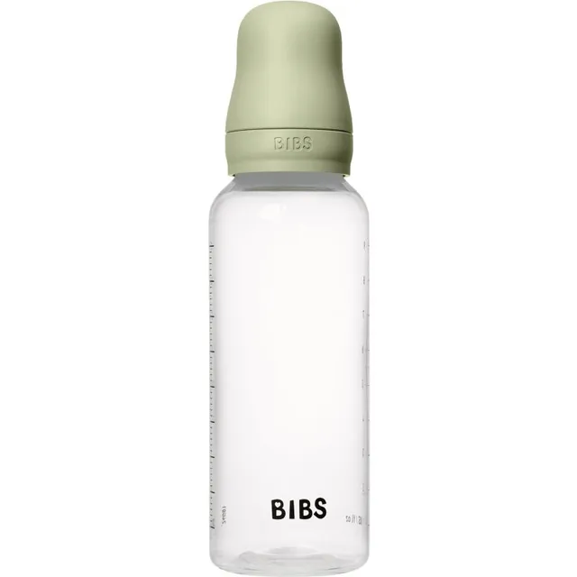 BIBS Anti-Colic Baby Bottle Latex koolikuid ennetav pudel kautšukist lutiga Sage 1 tk