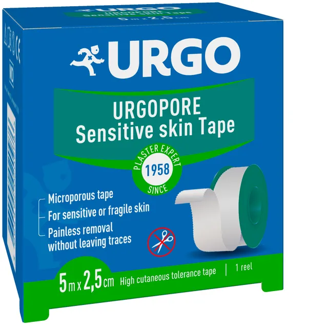 URGOPORE RULLPLAASTER 2,5CMX5M (PABERIST)