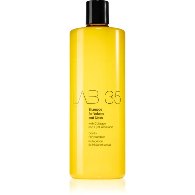 Kallos LAB 35 Volume and Gloss Volüümšampoon säravate ja pehmete juuste jaoks 500 ml