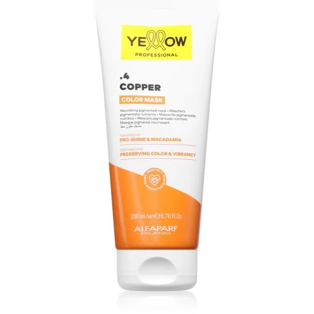 Yellow Professional Color Mask Kinnistav värvimask varjund .4 Copper 200 ml