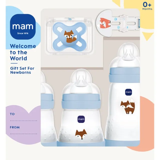MAM Welcome to the World 0m+ Kinkekomplekt beebide jaoks Blue 1 tk