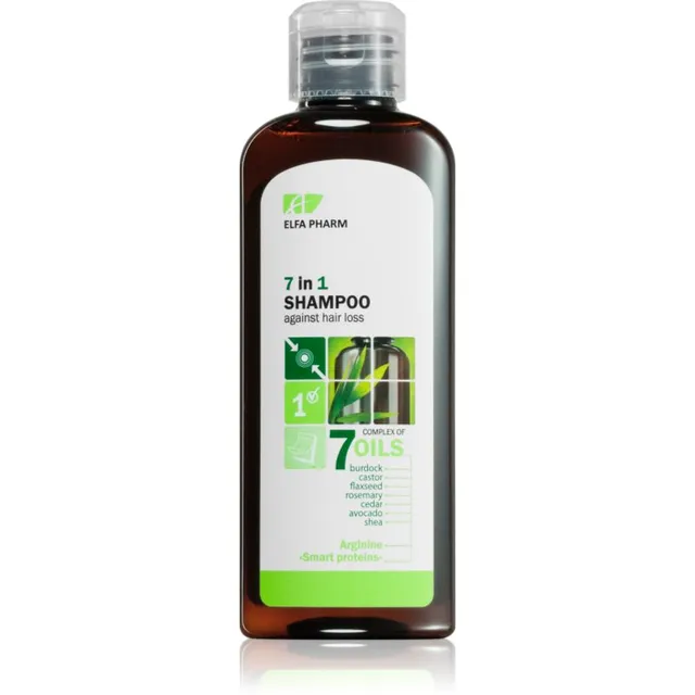 Elfa Pharm Intensive Cosmetic Complex Of 7 Oils 7in1 Shampoo Šampoon juuste väljalangemise vastu 200 ml