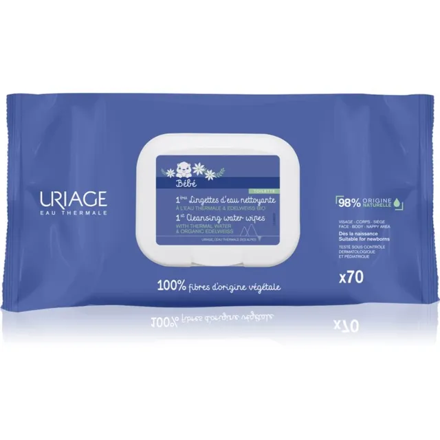 Uriage Bébé 1st Cleansing Wipes Puhastusrätikud lastele 70 tk