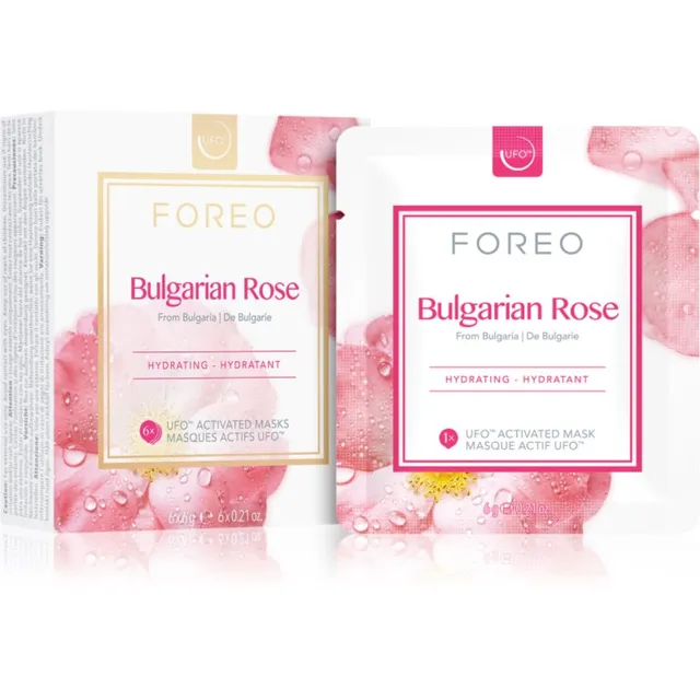 FOREO UFO™ Bulgarian Rose Niisutav mask 6 x 6 g