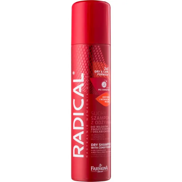 Farmona Radical Hair Loss Kaks-ühes kuivšampoon ja palsam kahjustatud ja hõrenevatele juustele 180 ml