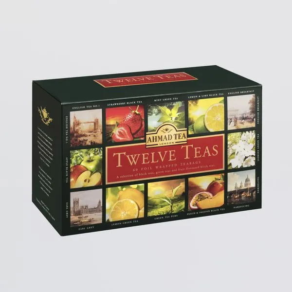 Kinkekomplekt Twelve teas 120g