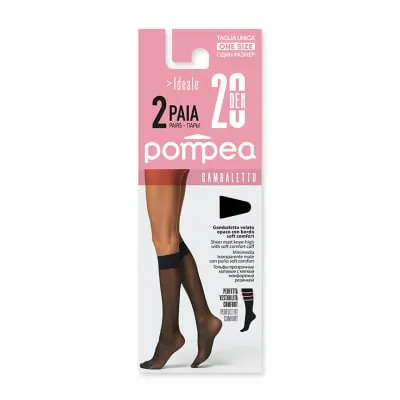 Naiste põlvikud Pompea Ideale 20 nero 2p