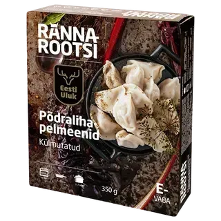 Eesti Uluk Põdralihapelmeenid, RANNAROOTSI, 350 g