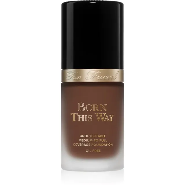 Too Faced Born This Way Flawless Coverage Natural Finish Foundation Väga hea katvusega jumestuskreem loomuliku ilme andmiseks varjund Ganache 30 ml