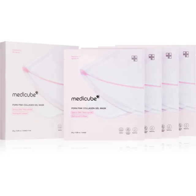 medicube PDRN Pink Collagen Gel Mask Tõstev ja pinguldav mask kollageeniga 4x28 g