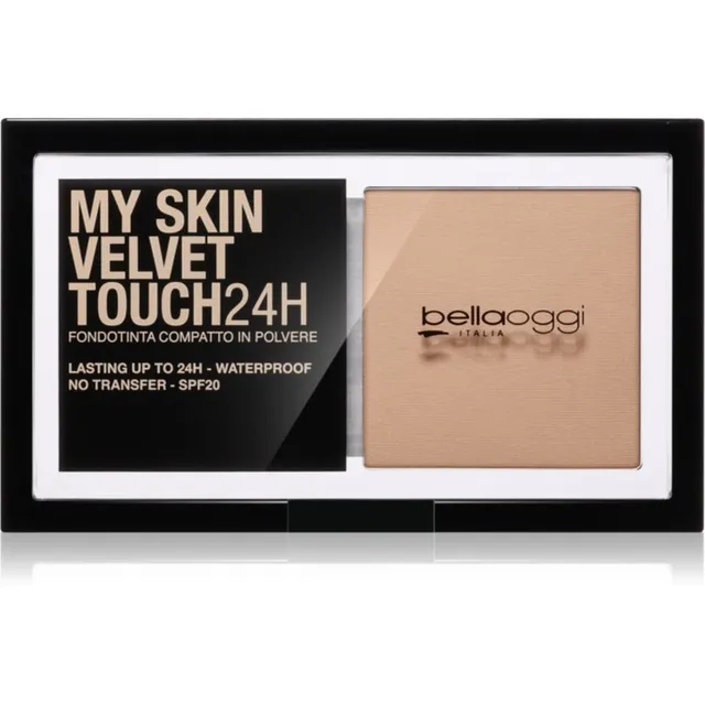 bellaoggi My Skin Velvet Touch 24H Kompaktne puuder-jumestuskreem SPF 20 varjund 15C Natural Beige 9 g