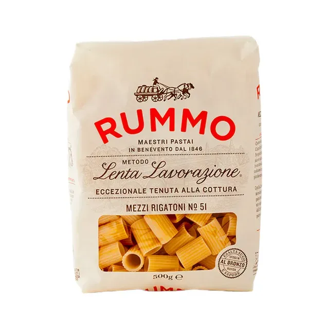 Pasta mezzi rigatoni nº51, RUMMO, 500g