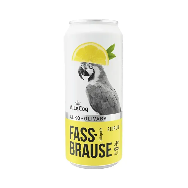 Alkoholivaba õlu Fassbrause Lemon, A. LE COQ, 500 ml