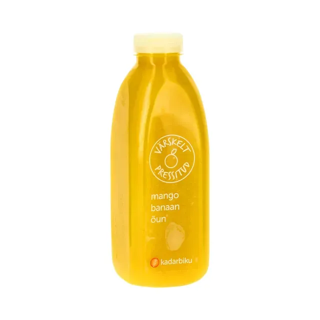 Mango, banaani, õuna värskelt pressitud mahl, KADARBIKU KÖÖGIVILI, 750 ml