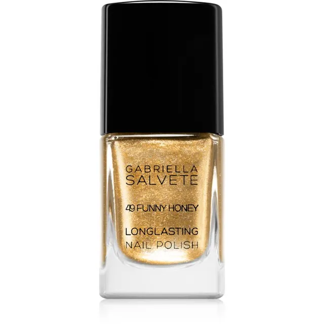 Gabriella Salvete Longlasting Enamel Kauapüsiv küünelakk sädelusega varjund 49 Funny Honey 11 ml