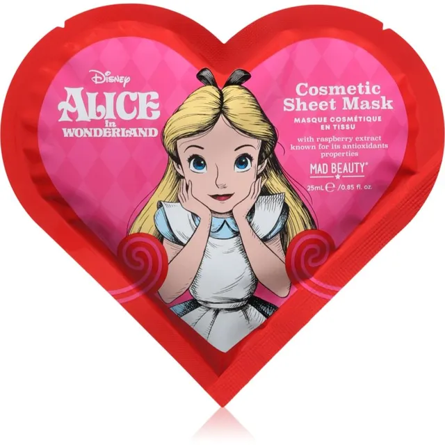 Mad Beauty Alice in Wonderland Niisutav näo lehtmask 25 ml