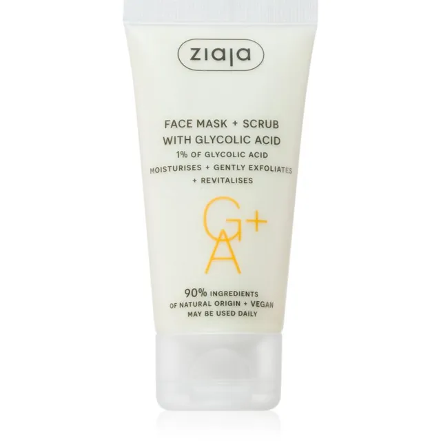 Ziaja Face Mask + Scrub with Glycolic Acid Kooriv mask 55 ml