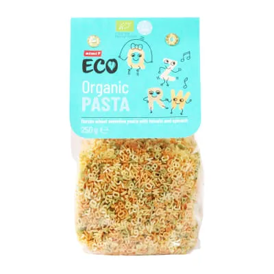 Mahe makaron Rimi ECO Trocolor Alphabet 250g