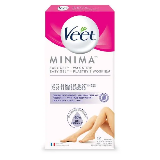 VEET MINIMA Easy Gel lõhnatud vaharibad jalgadele ja kehale,