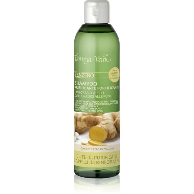 Bottega Verde Zenzero Puhastav šampoon juuste tugevdamiseks 250 ml