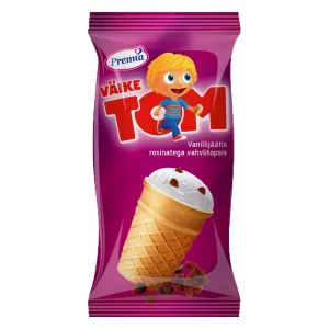 Väike Tom Vanillijäätis Rosinatega 70g/120 ml