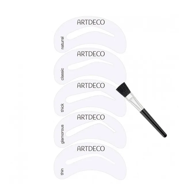 ARTDECO Eyebrow Stencils 5pcs With Brush Applicator