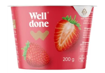 Jogurt WELL DONE maasika, 200g