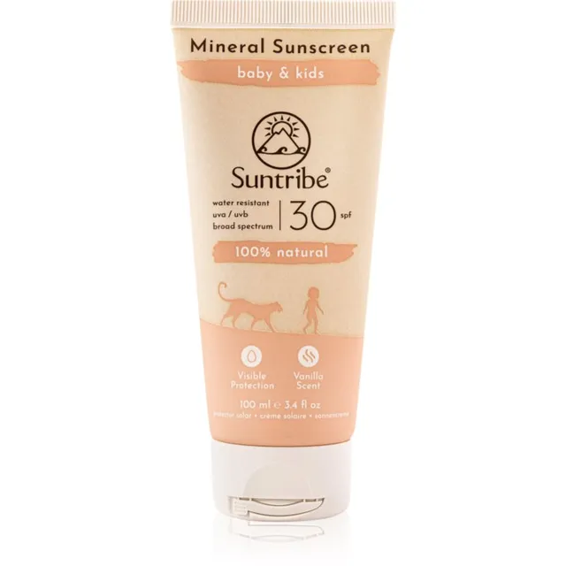 Suntribe Kids Mineral Sunscreen Mineraalne kaitsekreen näole ja kehale lastele 100 ml