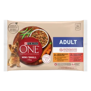 ONE Mini Adult koeraeine4*85g veis-kana