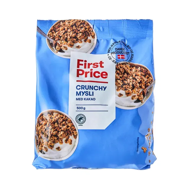 Krõbe müsli šokolaadiga, FIRST PRICE, 500 g