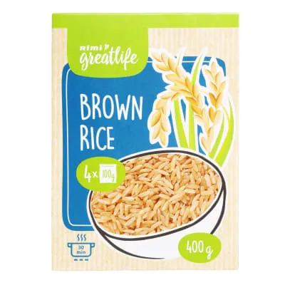 Pruun riis Rimi Greatlife 4x100g