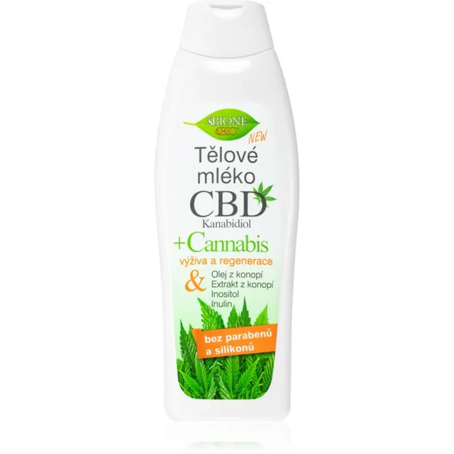 Bione Cosmetics Cannabis CBD Toitev kehapiim CBDga 500 ml