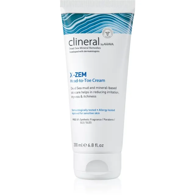 AHAVA Clineral X-ZEM Intensiivne kogukehakreem ärrituse ja sügelemise vastu 200 ml