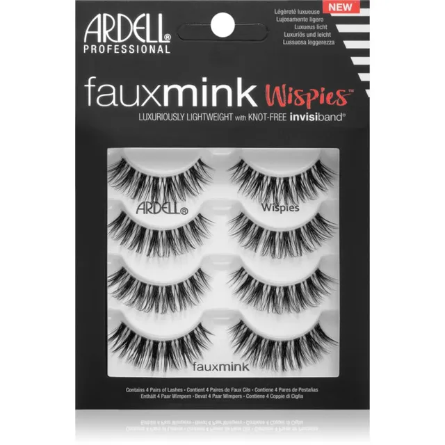 Ardell FauxMink Wispies Kunstripsmed suur pakk Wispies 4 tk