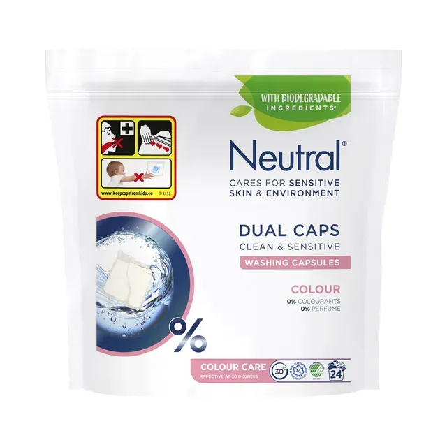 Pesukapslid Sensitive Skin Colour, NEUTRAL, 24 tk
