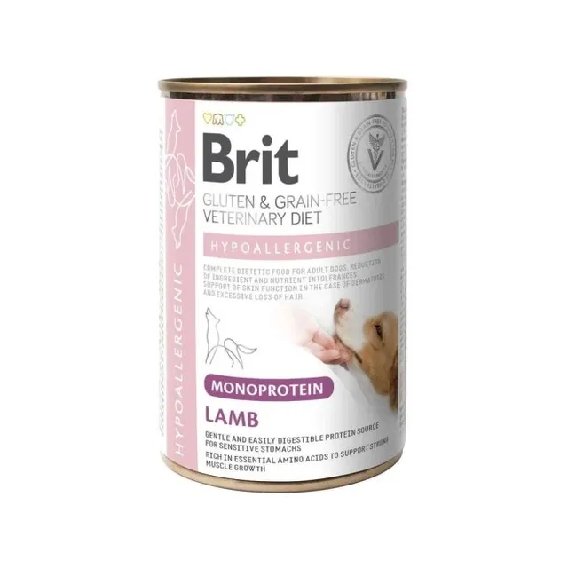 Brit GF Hypo Mono erisööt, konserv koerale, lammas, 400 g