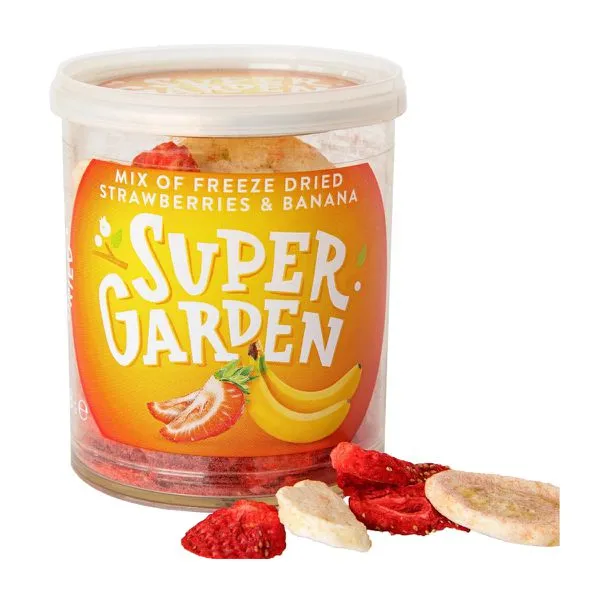 Külmkuivatatud maasikad ja banaanid