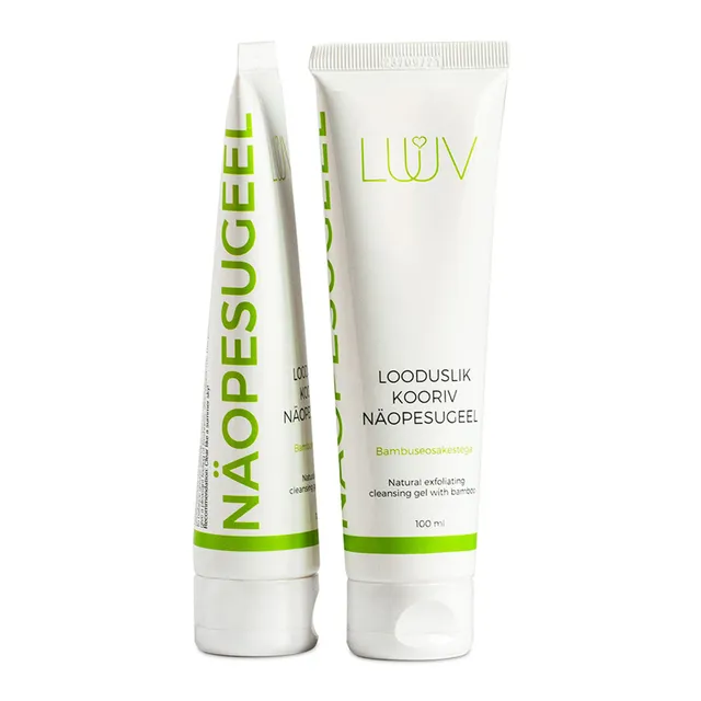 LUUV Natural Exfoliating Cleansing Gel With Bamboo 75ml