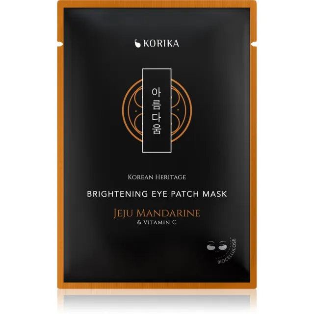 KORIKA Korean Heritage Brightening Eye Patch Mask Jeju Mandarine & Vitamin C Sära andev mask silmade piirkonnale 2 tk