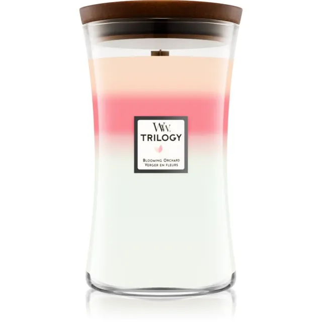 Woodwick Trilogy Blooming Orchard lõhnaküünal 609.5 g