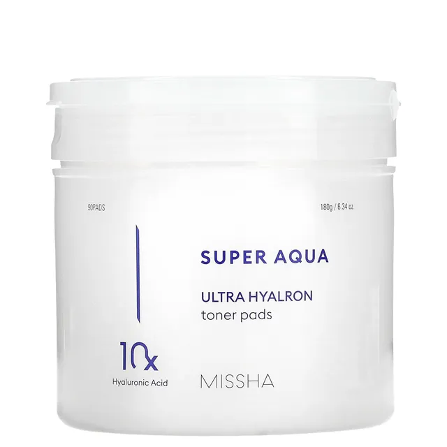 MISSHA Super Aqua Ultra Hyalron Toner Pads 90pcs